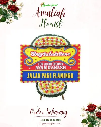 Bunga Papan Congratulation di Pelabuhan Probolinggo